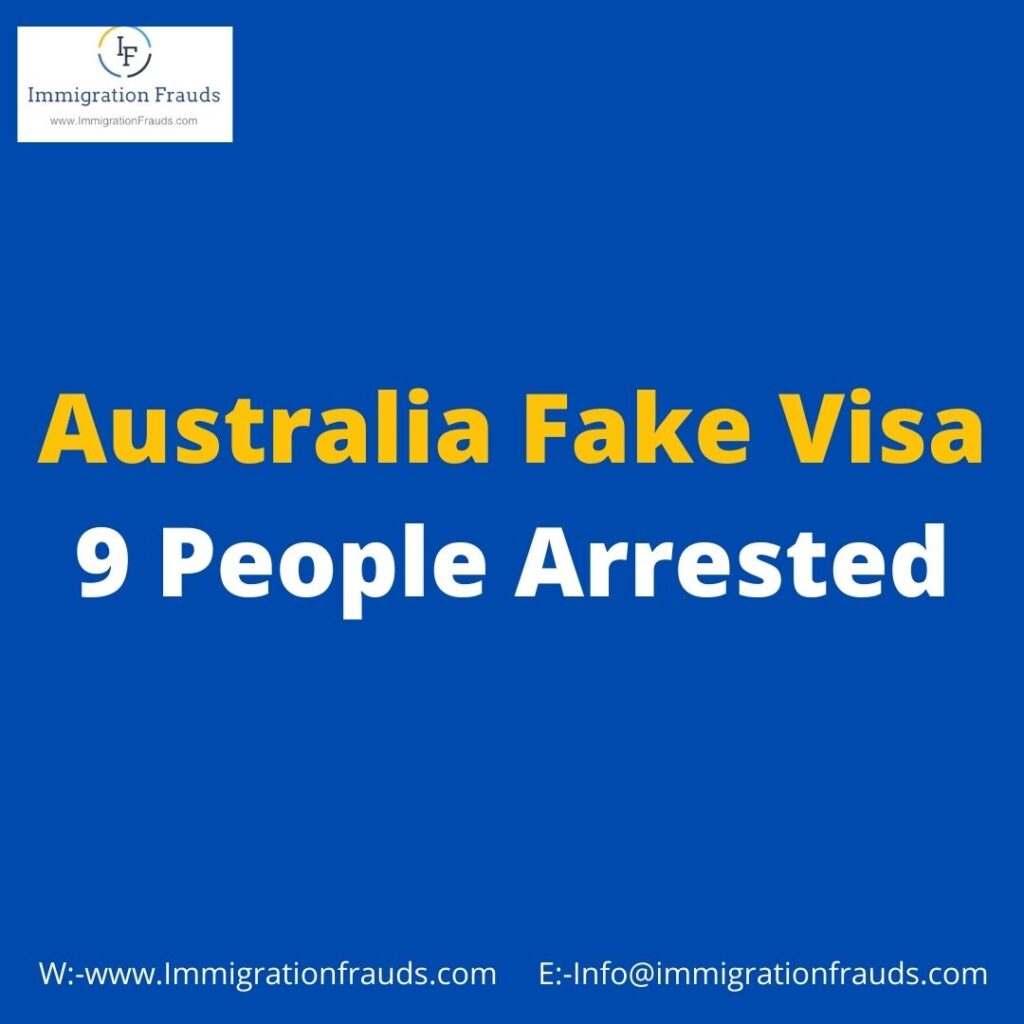 Fake Work Visa, Australia.