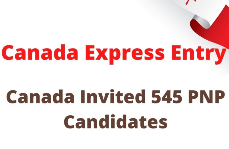 Canada Invited 545 Candidates