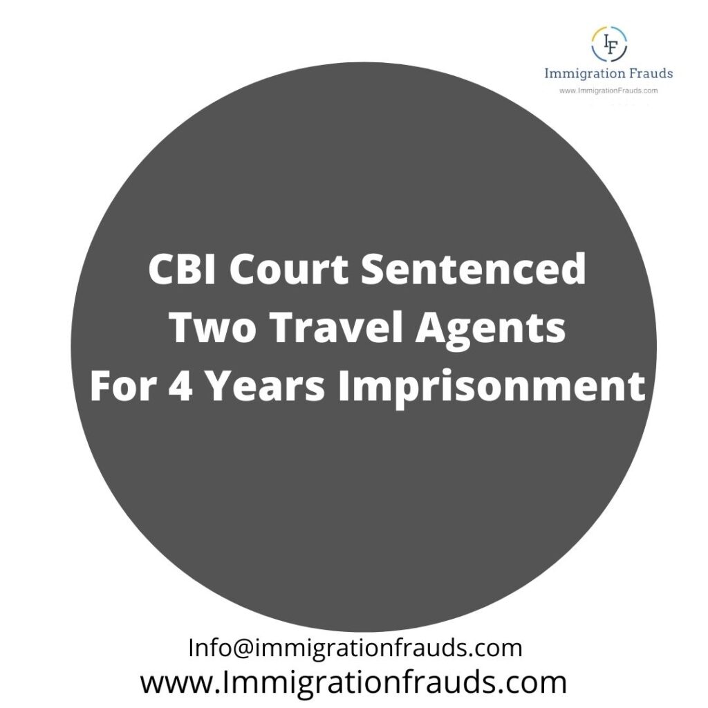 CBI Court Sentenced Two Travel Agents For 4 Years Imprisonment
