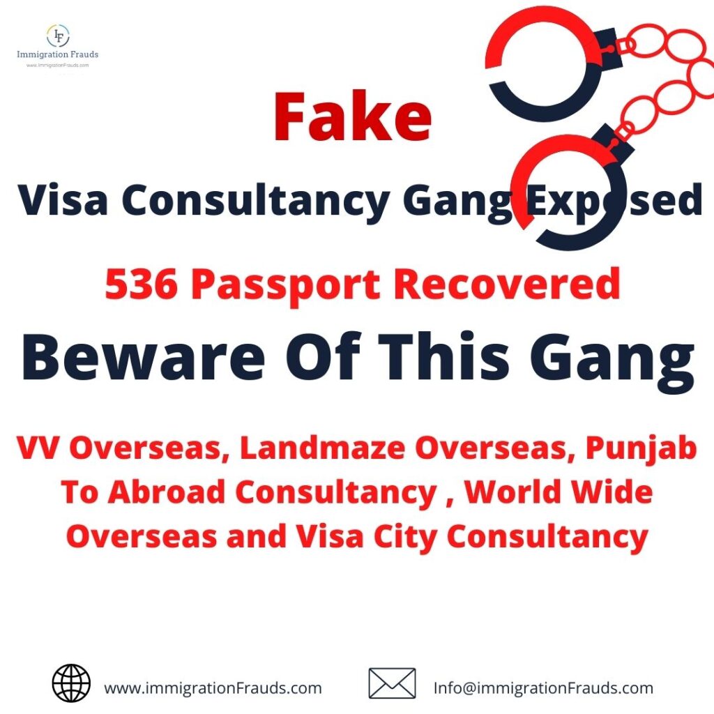 536 Passport Recovered From Fake Travel Agent