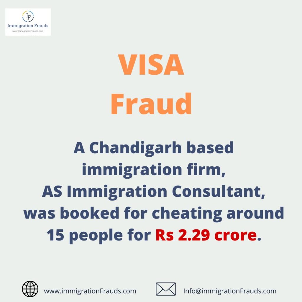 Visa Fraud By Immigration Firm