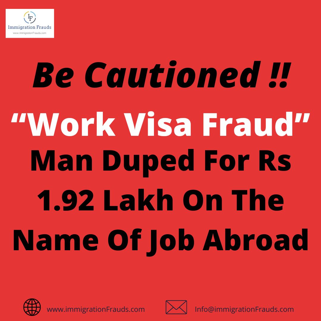 Online Work Visa Fraud