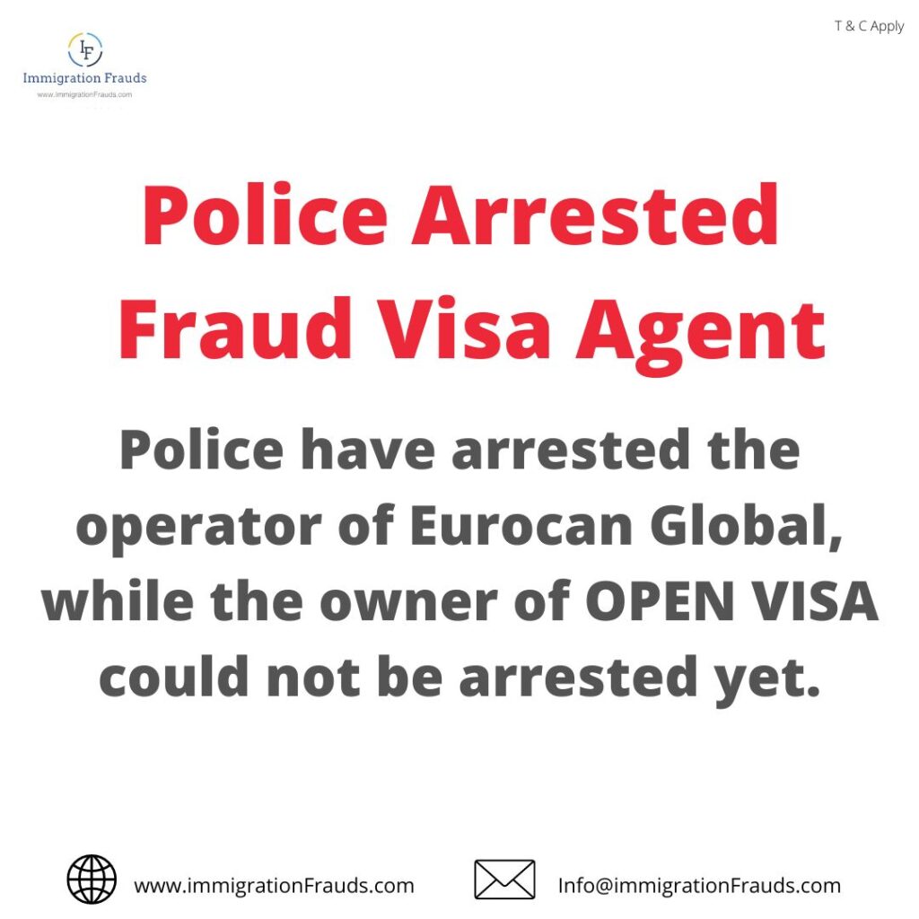 Police Arrested Fraud Travel Agent