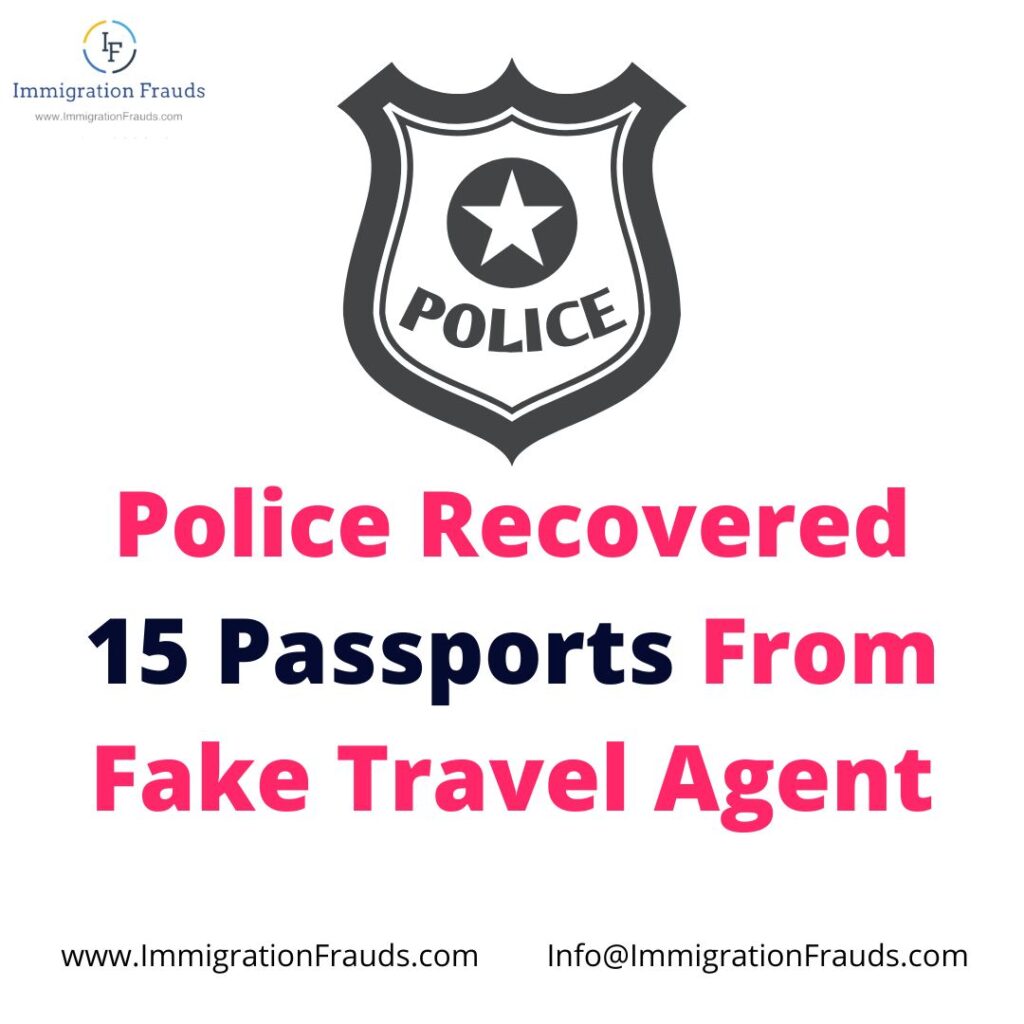 Police Recovered 15 Passports From Fake Travel Agent