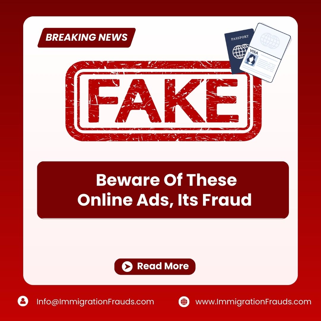 Beware Its Fraud , Immigration Frauds