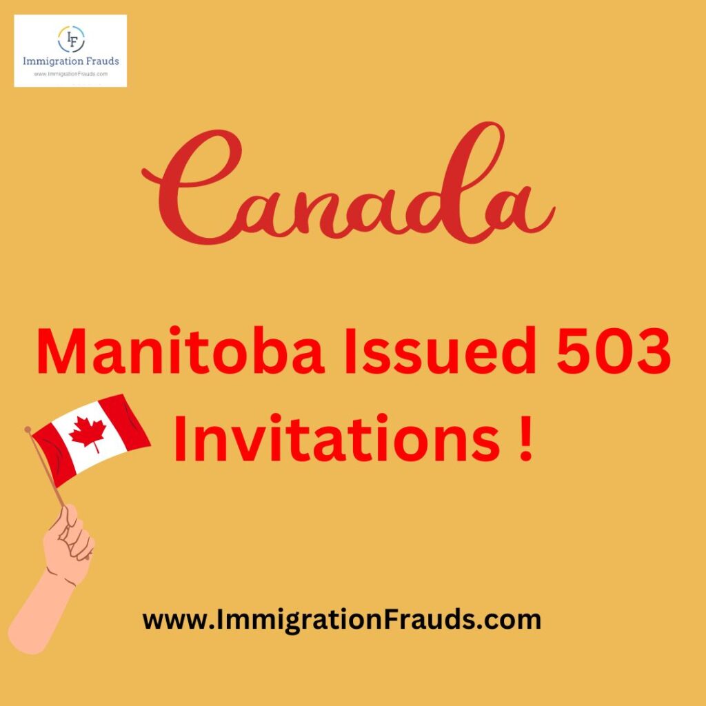 Manitoba Issued 503 Invitations