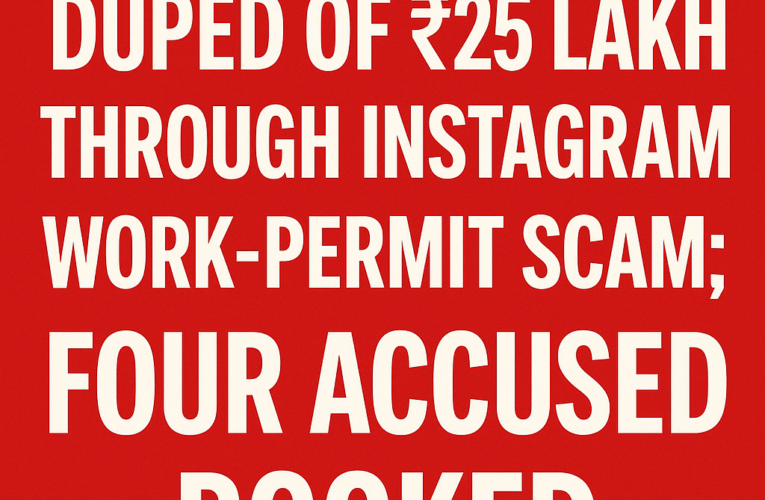 Ludhiana Woman Duped of ₹25 Lakh Through Instagram Work-Permit Scam; Four Accused Booked