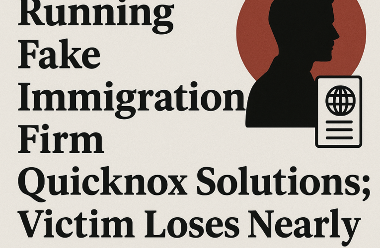 Mohali Man Kuldeep Singh Gill Arrested for Running Fake Immigration Firm ; Victim Loses Nearly ₹55 Lakh