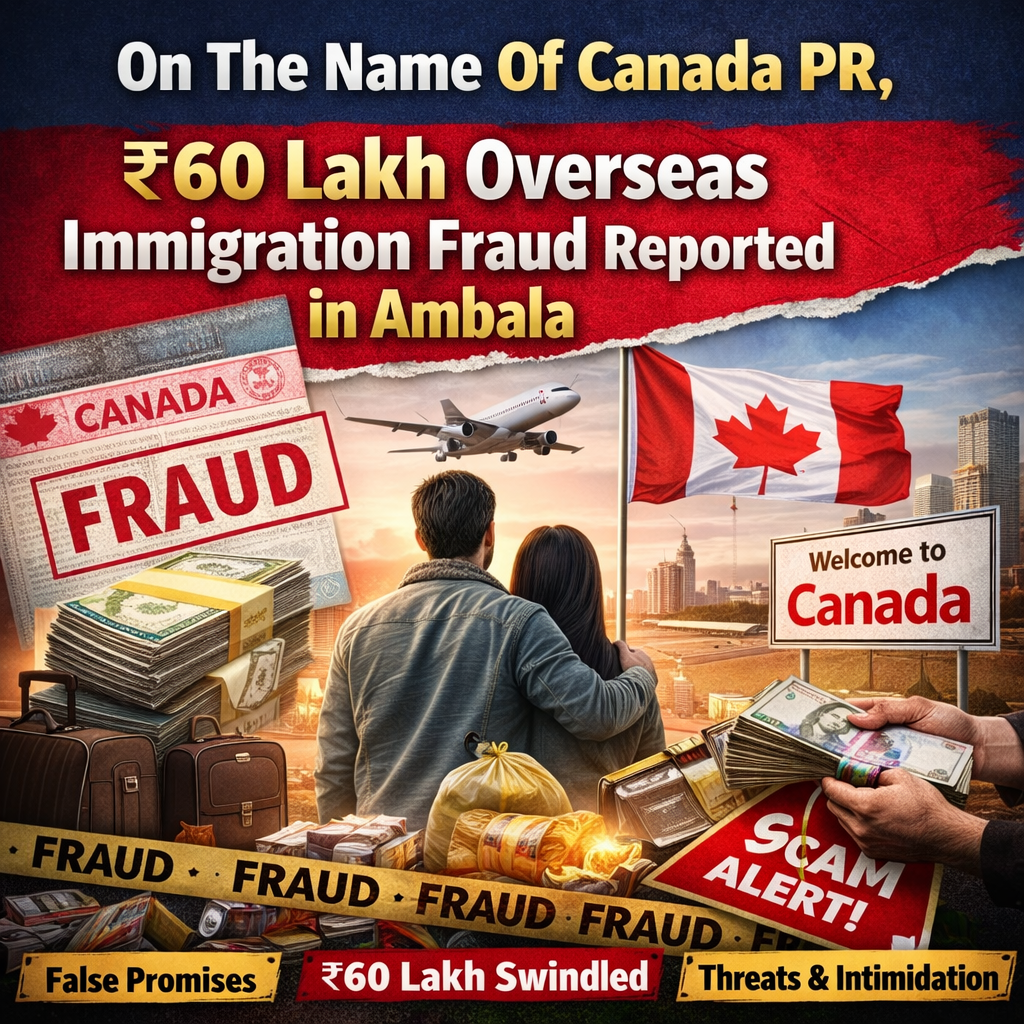 Canada PR, ₹60 Lakh Overseas Immigration Fraud Reported in Ambala
