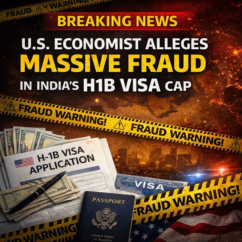 U.S. Economist Alleges Massive Fraud in India’s H-1B Visa Cap System