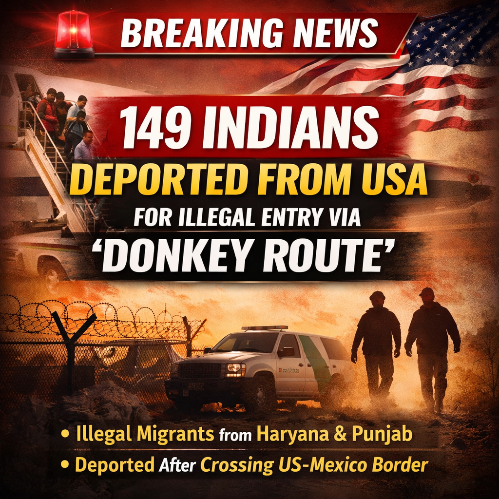 149 Indians Deported From USA For Illegal Entry via ‘Donkey Route’