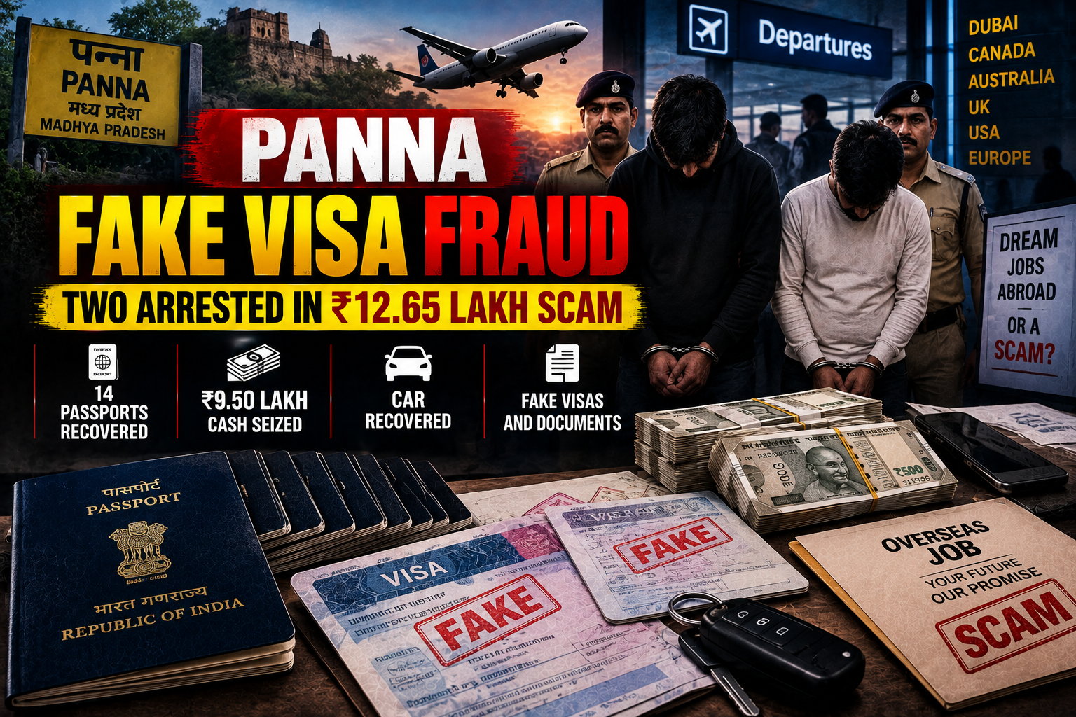 panna-fake-visa-fraud-12-lakh-two-arrested