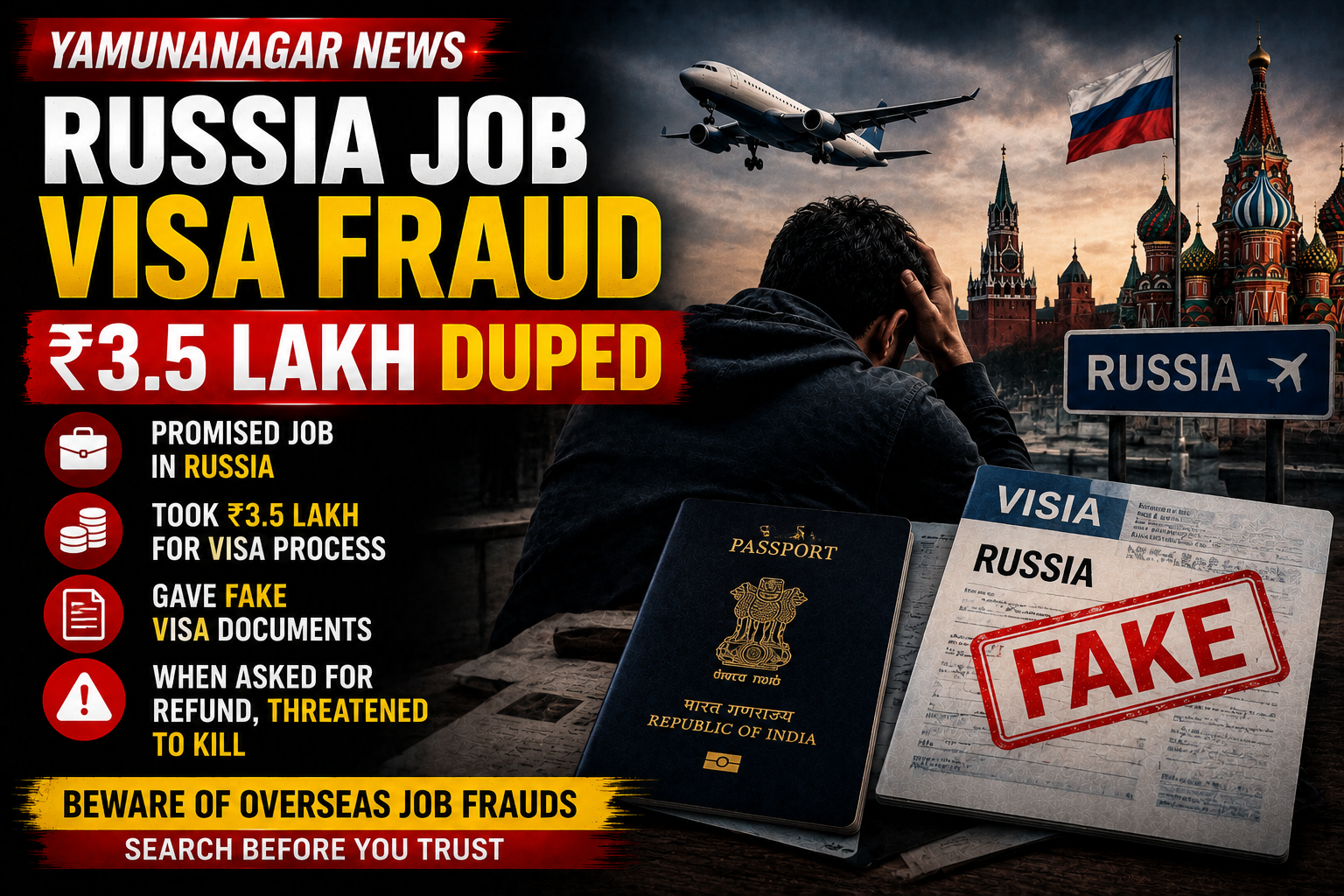 yamunanagar-russia-job-visa-fraud-3-5-lakh